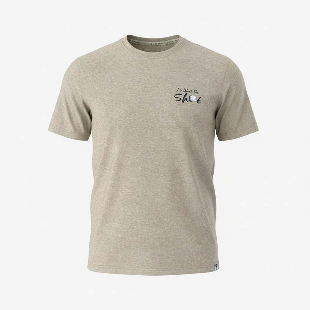 Free Planet Men’s “It’s Worth The Shot” Golf Tee Size M